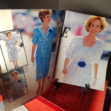 Revista de labores burda moda para tallas grandes verano 1988