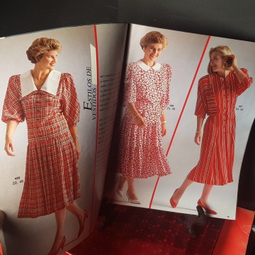 Revista Burda vestidos talla grande 1988
