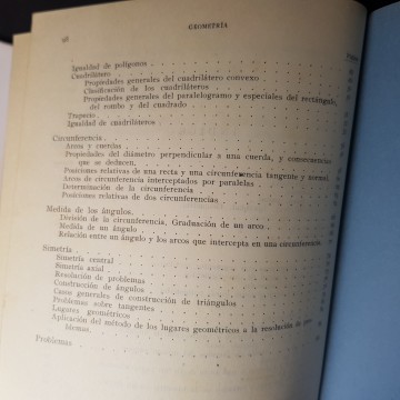 2 € Antiguo libro Geometría primera parte, 1945