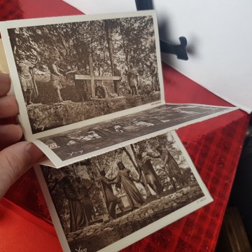 Álbum postales le chemin de la Croix du calvaire de Lourdes