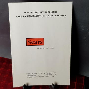 Manual de instrucciones enceradora Sears