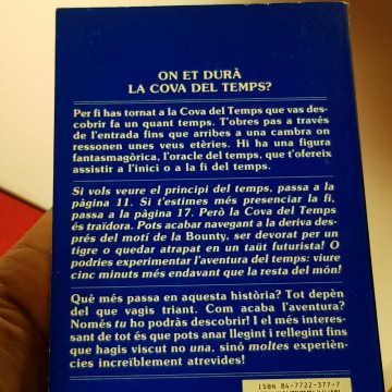 Retorn a la Cova del temps tria la teva aventura 50 timunmas 1989