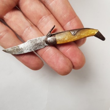 7 € Antigua navaja pequeña cachas de hueso