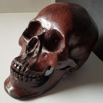 Calavera de metal tamaño natural comprar