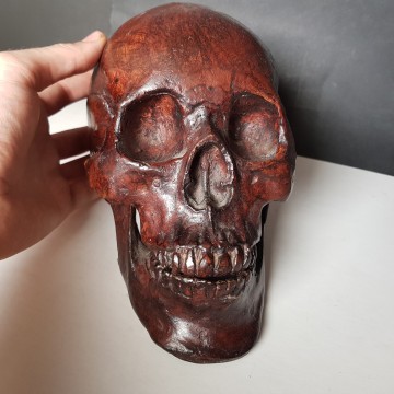 Calavera de metal tamaño natural comprar