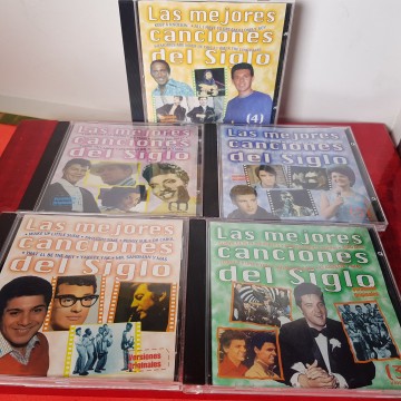 Caja 5 CD las mejores canciones del siglo Elvis Presley Ritchie Valens