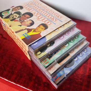 Caja 5 CD las mejores canciones del siglo Elvis Presley Ritchie Valens