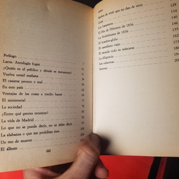 Antología fugaz, de Mariano José de Larra